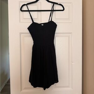 Black Spaghetti Strap Romper